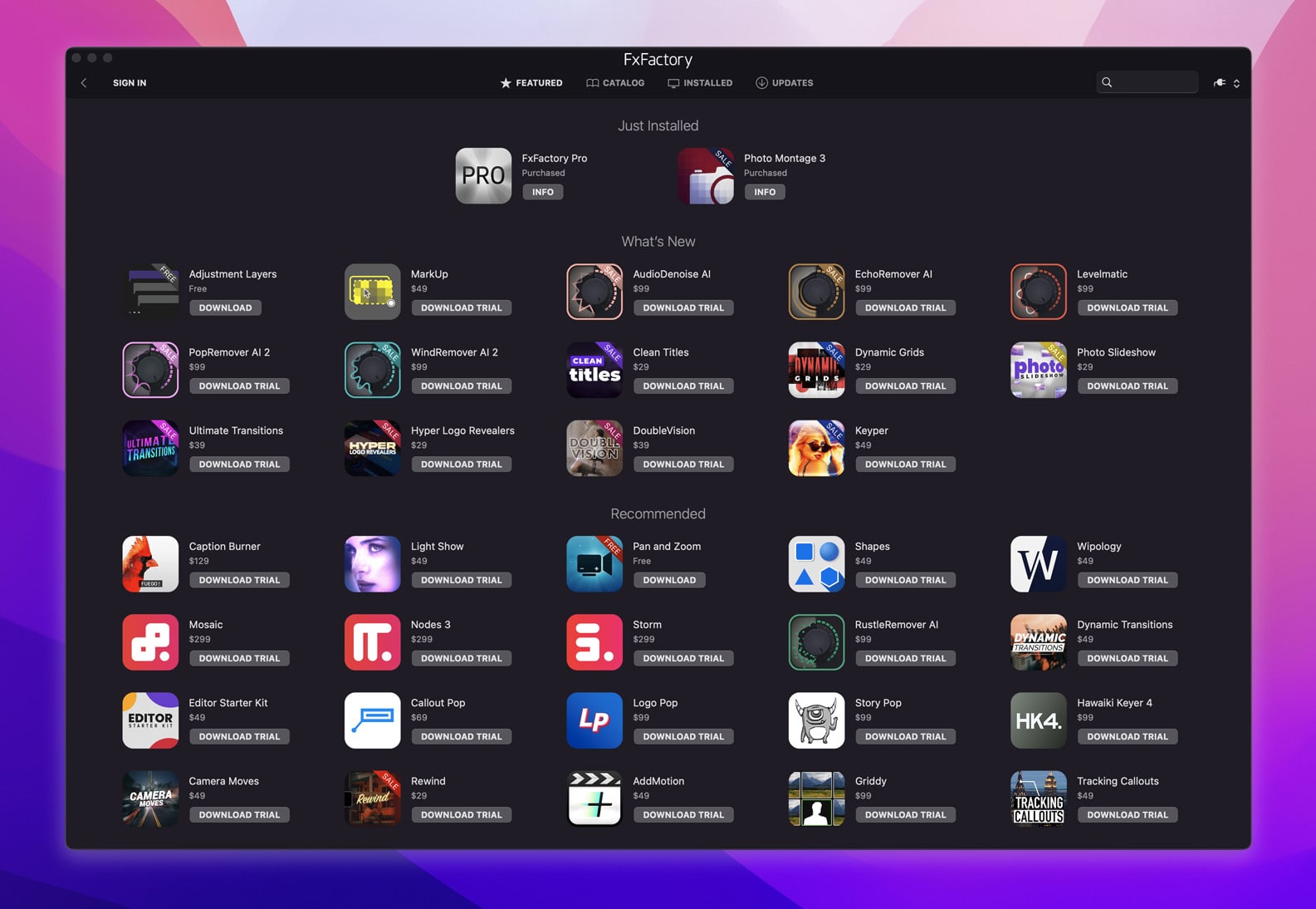 FxFactory Pro screenshot 1